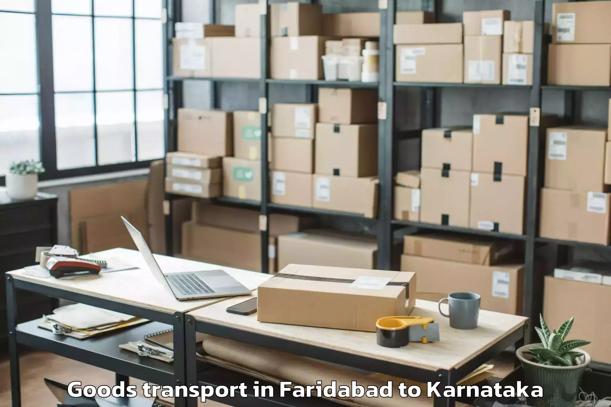 Quality Faridabad to Kolar Goods Transport